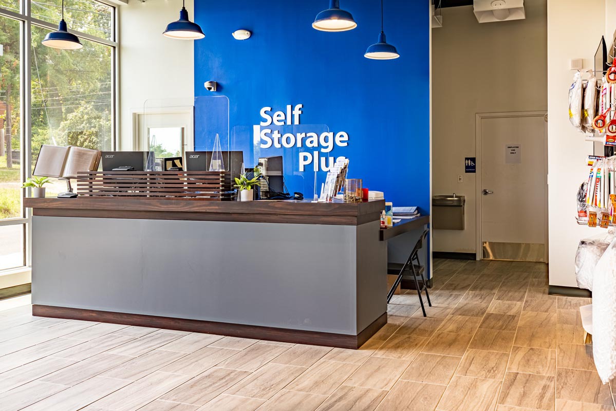 Office Interior of Self Storage Plus in Blair.