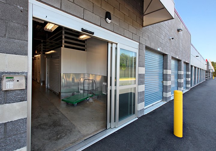 Drive-up units at Self Storage Plus in Bristow.