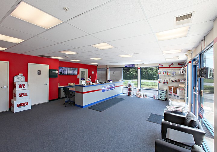 Office interior of Self Storage Plus in Silver Spring.