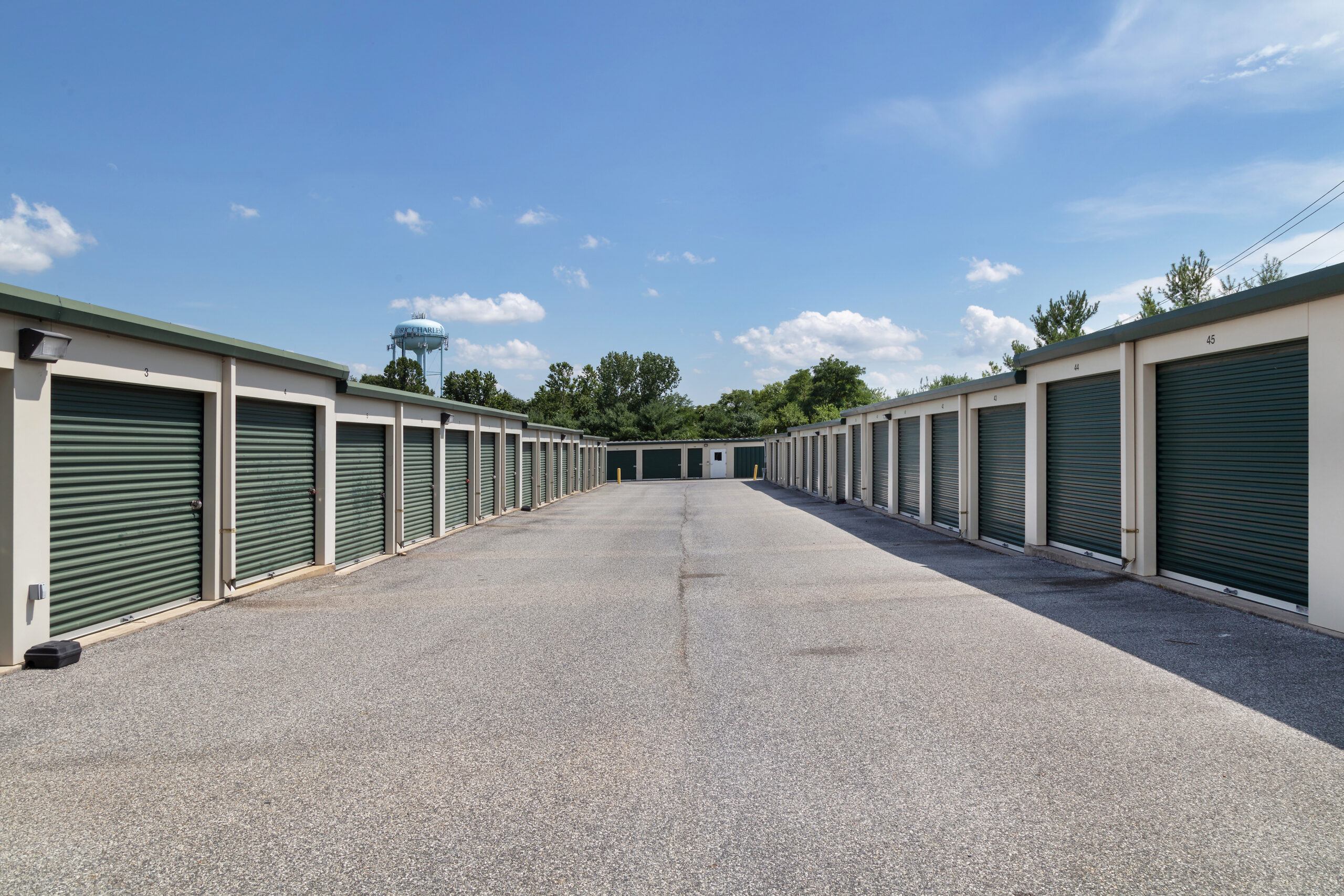 Drive-up units at Self Storage Plus in Charles Town.