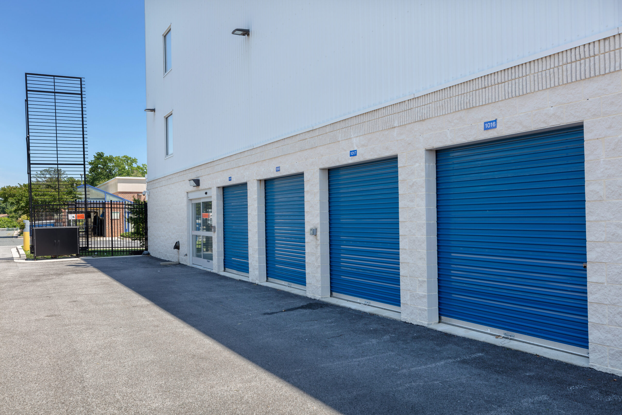 Drive-up units at Self Storage Plus in Middle River.