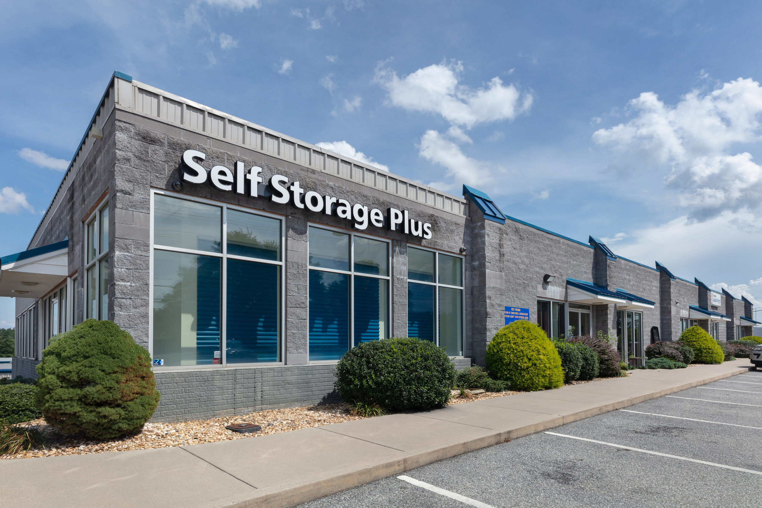 Exterior of Self Storage Plus in Ranson.