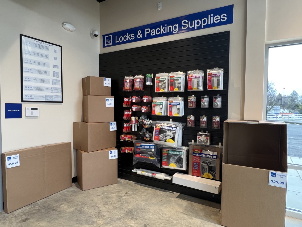 Packing Supplies at Self Storage Plus in Randallstown.