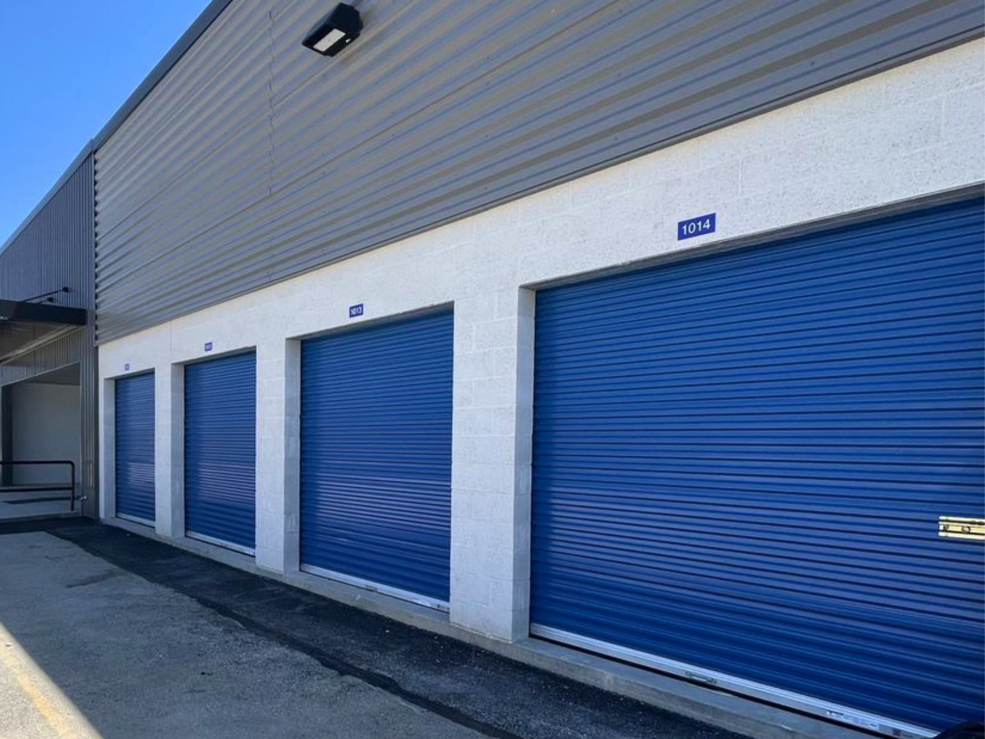 Drive-up units at Self Storage Plus in Hanover.